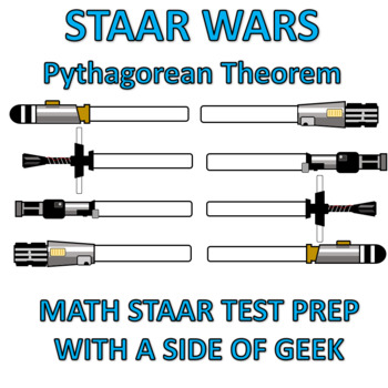 Preview of STAAR WARS - Pythagorean Theorem Worksheet - Test Prep - Star Wars