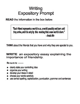 Topics for expository essays