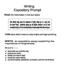 Writing 7th and 9th Grade Expository Prompts (Prompts in f