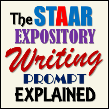 Preview of STAAR Writing Expository Prompt Explained (4th Grade)