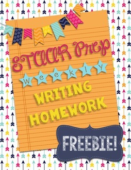 Preview of STAAR Writing Weekly Essay Homework FREEBIE