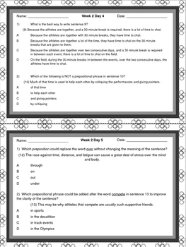 4th Grade STAAR Writing Weekly Practice 1-4 by Mrs Ray's Realm | TpT