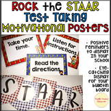 STAAR test taking motivational reminders posters bulletin 