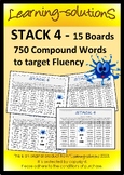 COMPOUND WORDS Game - STACK 4 - 15 Boards to target DECONS