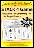 STACK  4 Game for Discrimination/Fluency - Diphthong "ow" 