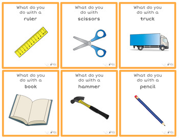 Object Functions Cards (STACK) by The Speech Buzz | TpT