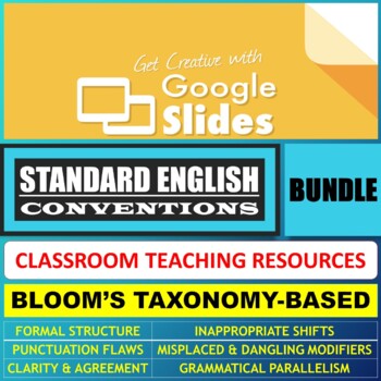 Preview of STANDARD ENGLISH CONVENTIONS: GOOGLE SLIDES - BUNDLE