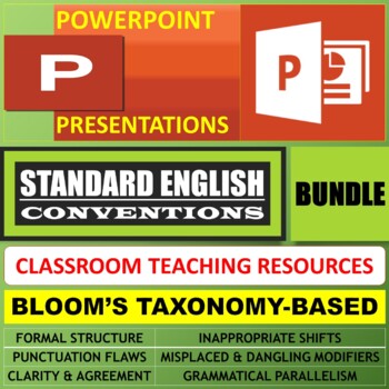Preview of STANDARD ENGLISH CONVENTIONS: POWERPOINT PRESENTATIONS - BUNDLE