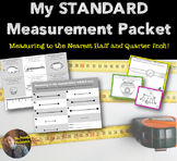 STANDARD Ruler Measurement Packet: How-to, Practice Pages,