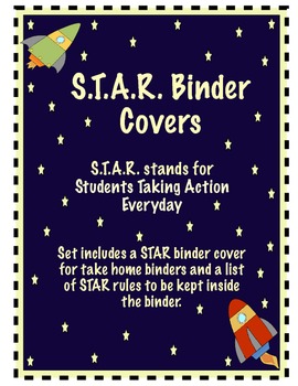 Preview of STAR Binder Cover and STAR Rules {Space Theme}