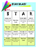 STAR Blast Homework Menu