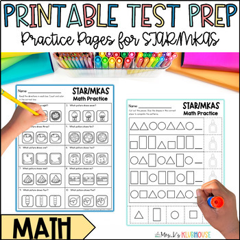 Preview of STAR Early Literacy/MKAS Test Prep - Math Practice Pages for Test Prep