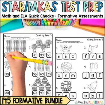 Preview of STAR Early Literacy and MKAS Test Prep BUNDLE of 145 Formative Assessments