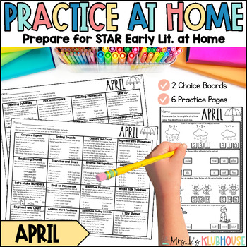 Preview of STAR Early Literacy and MKAS Test Prep at Home - April Practice