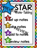 STAR Note-taking Strategy Poster