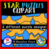 4TH OF JULY PRESIDENTS DAY CLIPART STAR PUZZLES TEMPLATES 