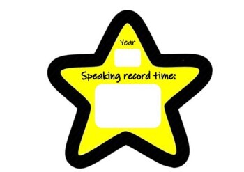 Preview of STAR SPEAKING RECORD TIME!