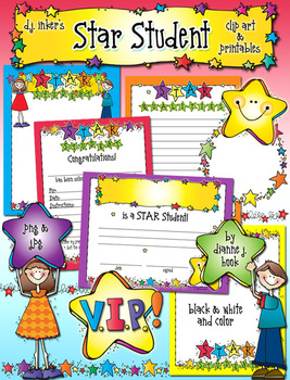 Preview of Star Student Clip Art & Printables