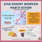 STAR STUDENT INTERVIEW MARCH EDITION SPANISH ACTIVITY