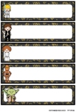 STAR WARS - 30 Name Plate Labels
