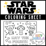 STAR WARS Coloring Sheet | May the 4th be with you!