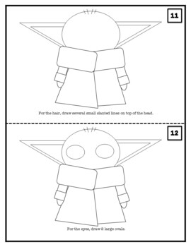Easy Step-by-Step How to Draw Baby Yoda Tutorial You Can Print