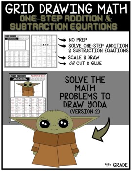 Preview of STAR WARS YODA Grid Math ONE-STEP ADDITION & SUBTRACTION EQUATIONS (2)