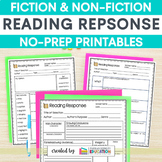 Reading Response Sheets for Fiction and Non-Fiction Texts