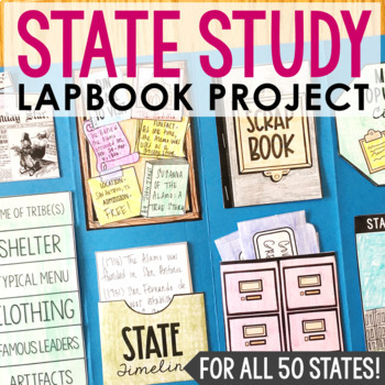 Preview of STATE RESEARCH PROJECT Lapbook | Social Studies Interactive Notebook Activity