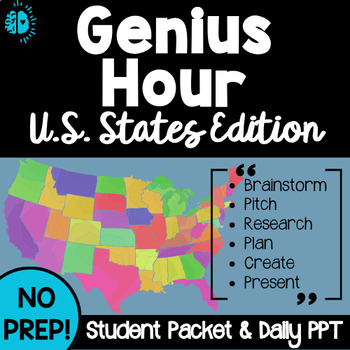 Preview of STATE RESEARCH PROJECT U.S.A. Genius Hour Independent Project Passion Project