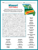 STATE SYMBOLS OF MISSOURI Word Search Puzzle Worksheet Activity