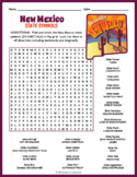 STATE SYMBOLS OF NEW MEXICO Word Search Puzzle Worksheet Activity