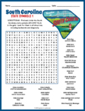 STATE SYMBOLS OF SOUTH CAROLINA Word Search Puzzle Workshe