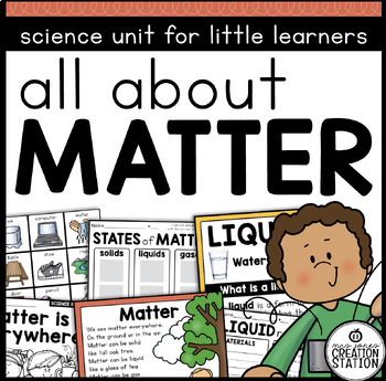 Preview of STATES OF MATTER SCIENCE ACTIVITIES AND EXPERIMENTS, KINDER AND FIRST GRADE