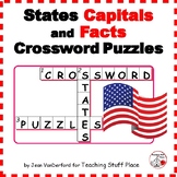 STATES and CAPITALS  CROSSWORD PUZZLES ... PLUS DISTANCE LEARNING BONUS