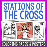 STATIONS OF THE CROSS Coloring Pages & Posters | Church Bu
