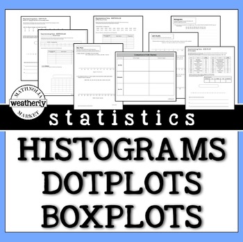 Preview of STATISTICS - Histograms, Dot Plots and Box Plots