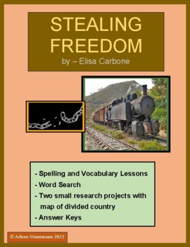 Preview of STEALING FREEDOM by Elisa Carbone -  Vocabulary and Activities