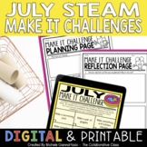 STEAM Activities | July Make It Challenges | Distance Learning