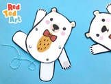 STEAM Activity - Ted Paper Puppet - Make the Red Ted Art T