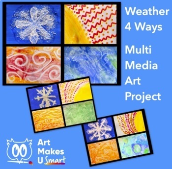 Preview of STEAM Art Project Weather Four Ways Digital Lesson Plan