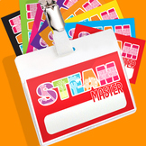 STEAM Brag Tags! 10 Assorted color layouts included