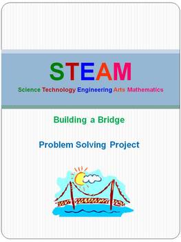 Preview of STEAM (STEM)- Building a Bridge Problem Solving Project