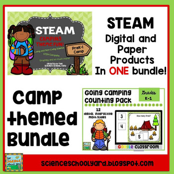 Preview of STEAM Camping Theme Pack Bundle
