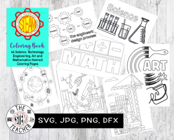 Preview of STEAM Colouring book, Science, Technology, Engineering, Art, Math/s