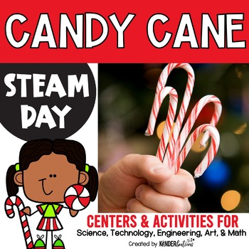 Preview of STEAM Day Centers and Activities  | Candy Cane Theme | STEM