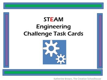 Preview of STEAM Engineering Challenge Task Cards