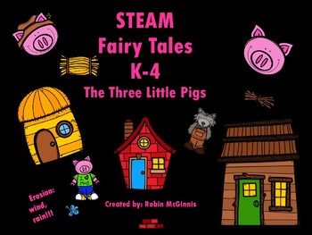 Preview of STEAM Fairy Tales with the 3 Pigs