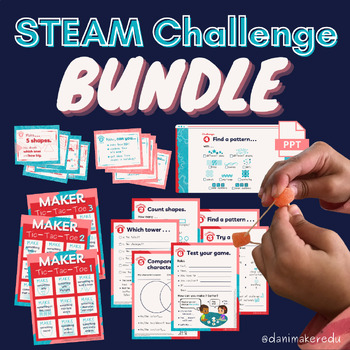 Preview of STEAM Maker Challenge Bundle (A4 Size)