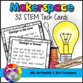 STEAM Makerspace: 32 Makerspace or STEM Task Cards, Activity